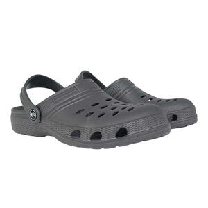 Hot Tuna Mens Flat Clogs / Charcoal